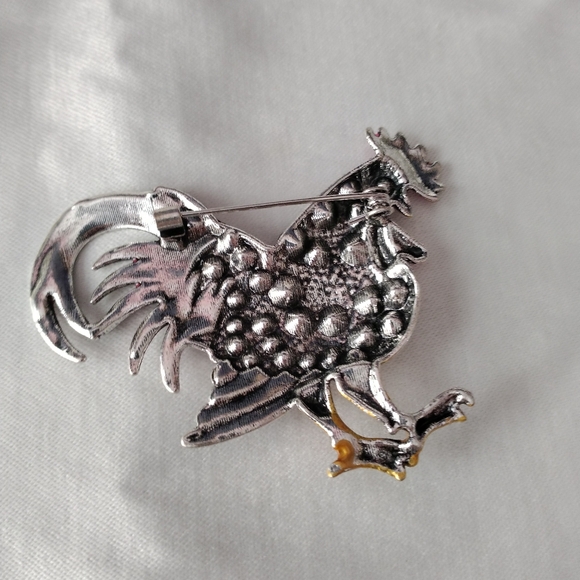 Rooster Brooch - Picture 3 of 4